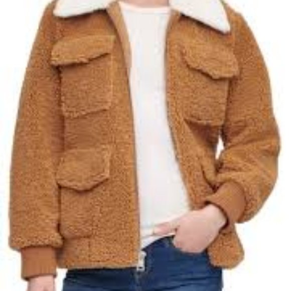 FINAL Levi's Four Pocket All Sherpa Teddy Bomber Jacket ( RUNS BIG ) - Picture 1 of 6